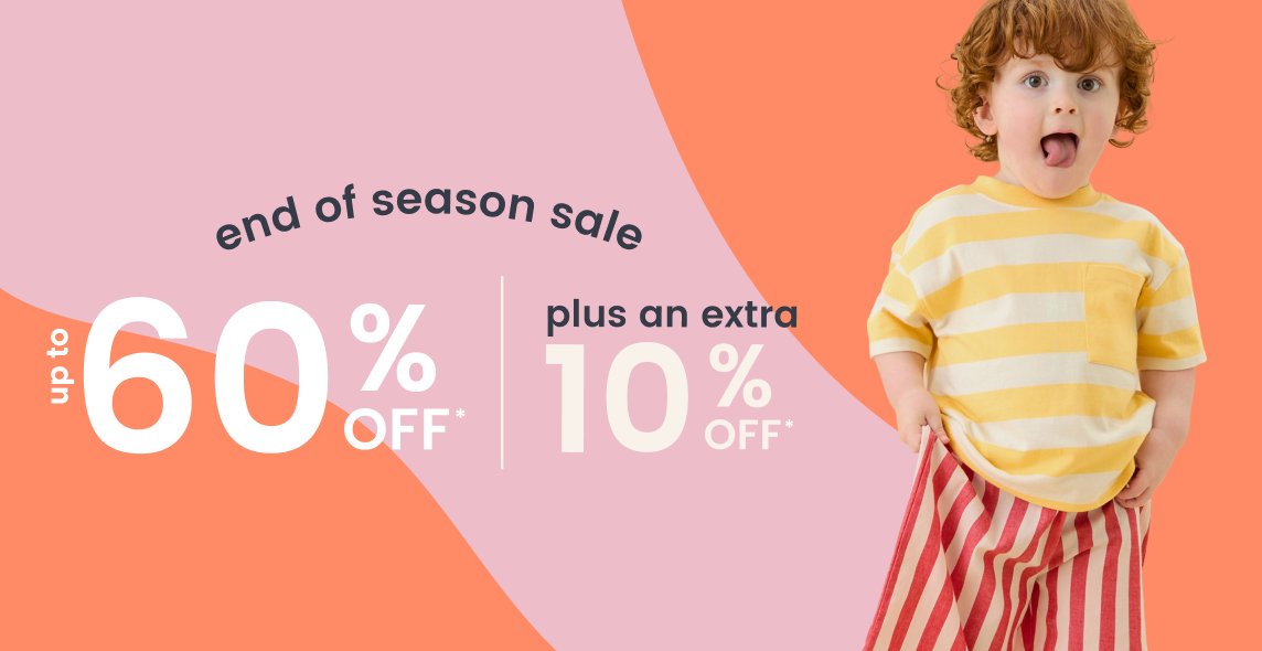 extra 10% OFF up to 60% OFF End of Season Sale