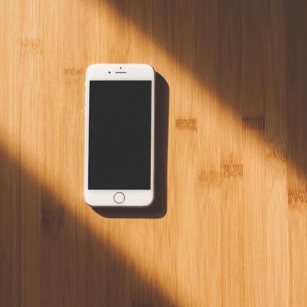 Smart Phone in table in sunlight