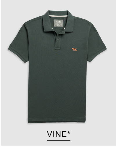 Shop The Gunn Sports Fit Polo, Vine online and instore at Rodd & Gunn
