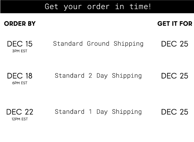 Get your monogram order in time!