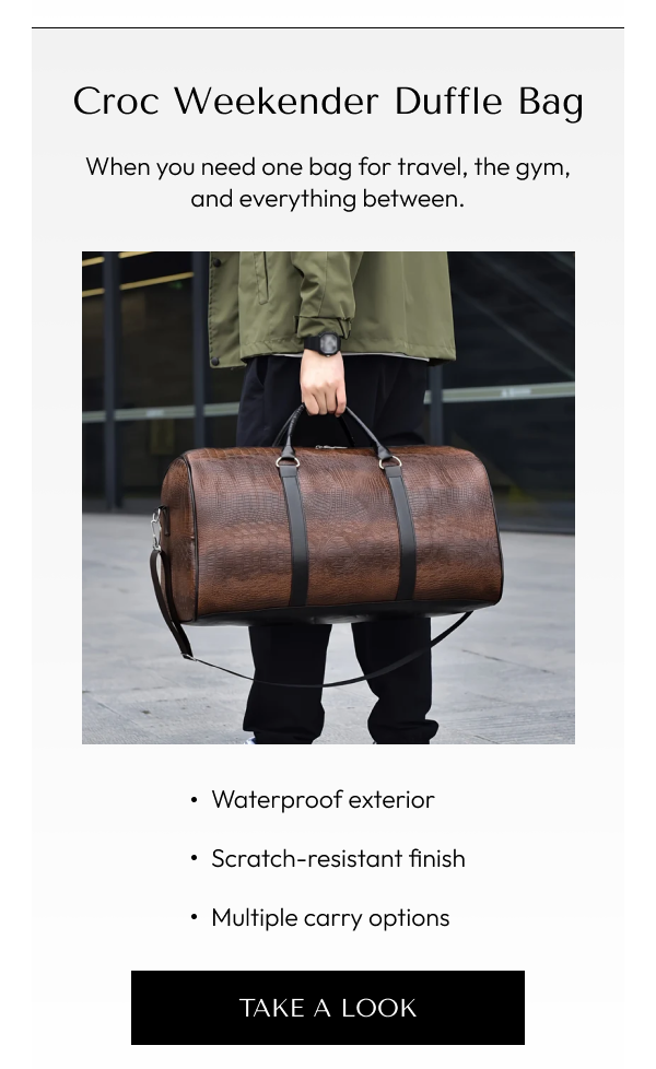 Every trip needs the right bag