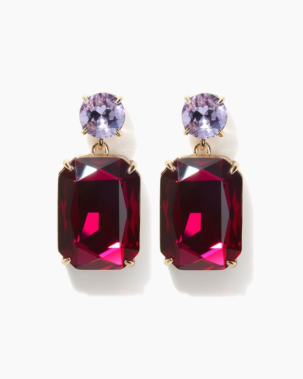 Crystal Riviere Drop Earrings