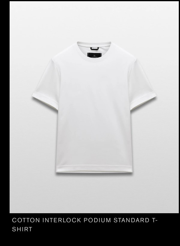 Cotton Interlock Podium Standard T-Shirt