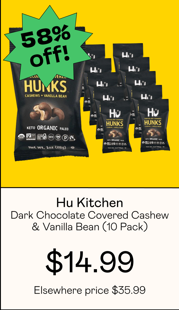 Dark Chocolate Covered Cashew & Vanilla Bean (10 Pack)