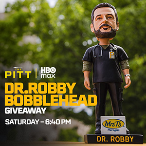 Dr. Robby bobblehead giveaway on Saturday, July 25th! Buy Tickets.