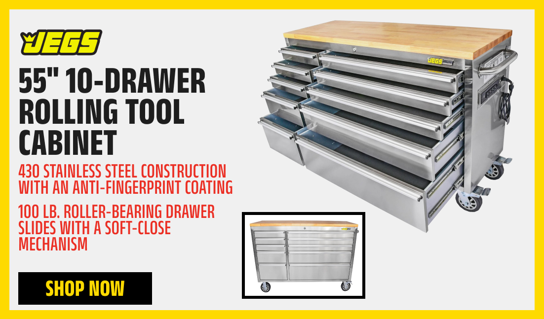 55" 10-Drawer Rolling Tool Cabinet