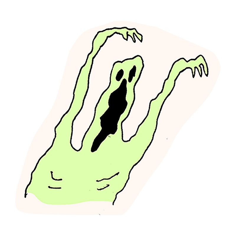A spooky ghost.