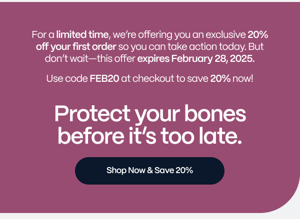 Shop Now & Save 20%