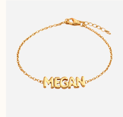 Personalised Balloon Name Bracelet