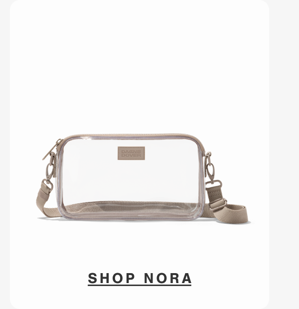 Shop Nora Clear Stadium Shoulder Bag.