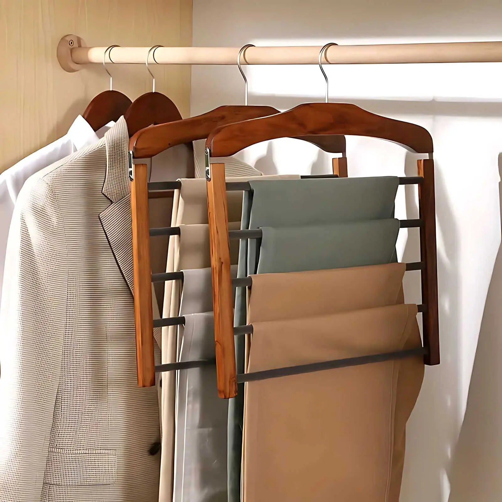 Image of Varden Wardrobe Multi-Tier Hanger