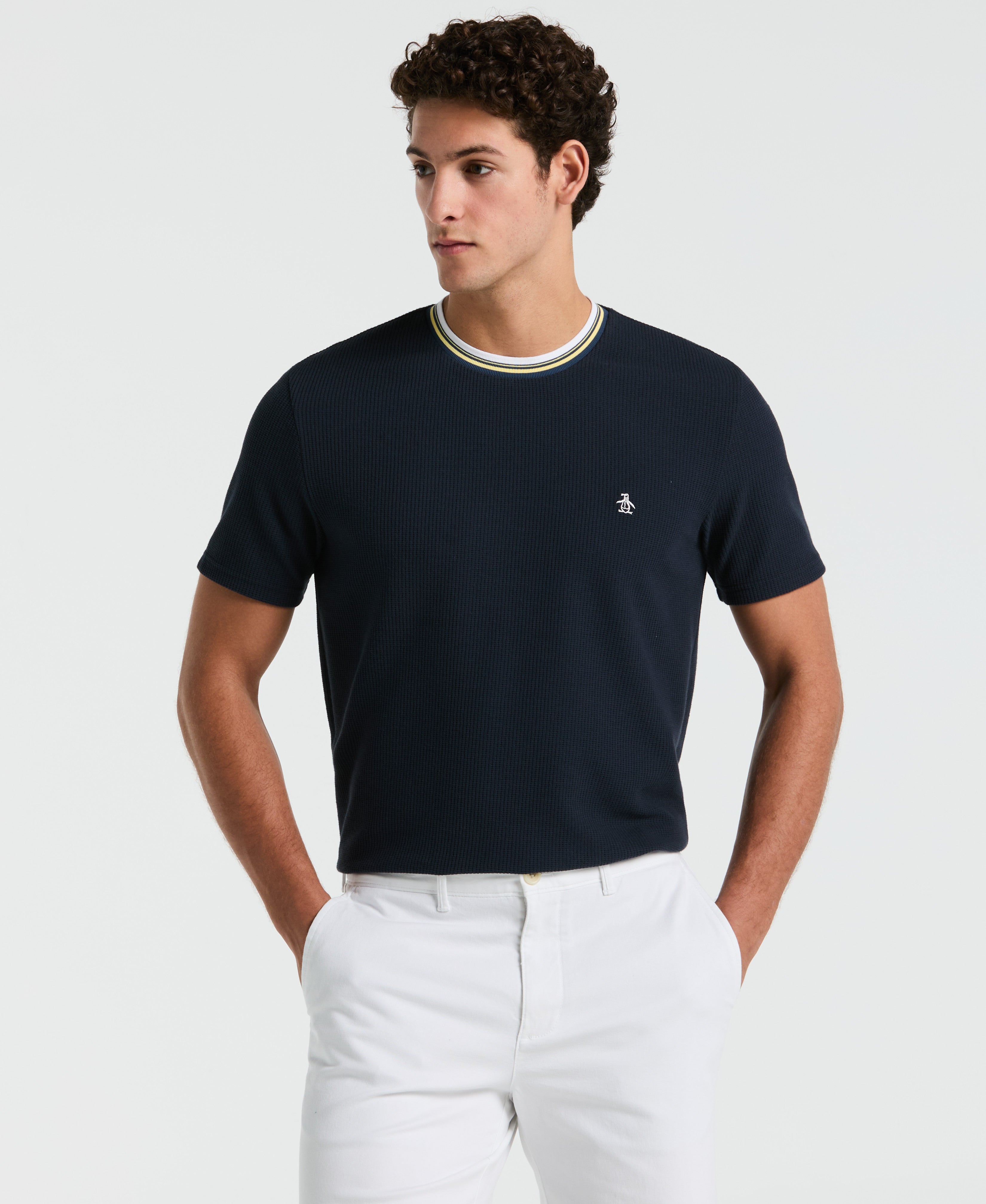 Image of Textured Ringer Tee