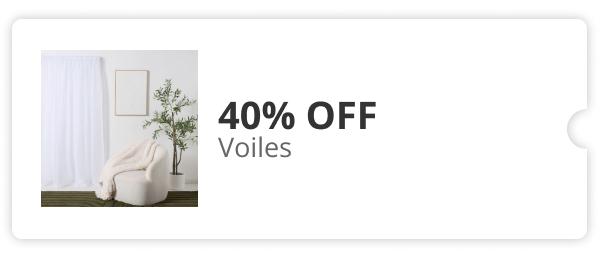 40% off Voiles