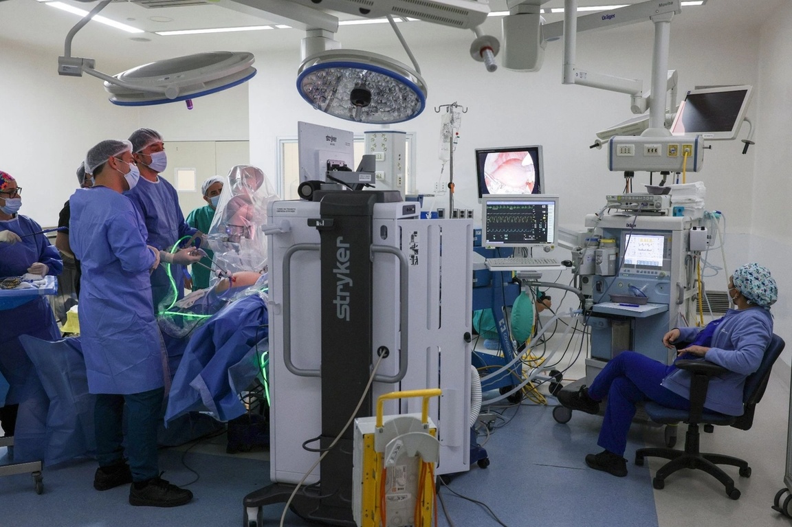 An AI-guided machine in Chile. 