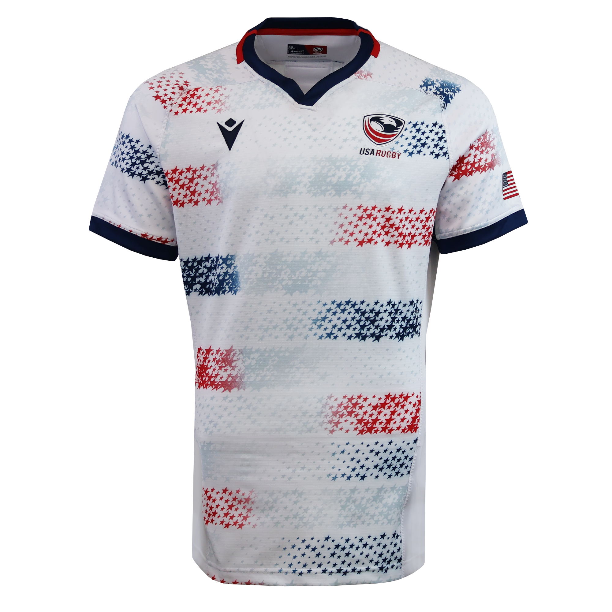 Image of USA Rugby 25/26 Home Body Fit Match Jersey by Macron