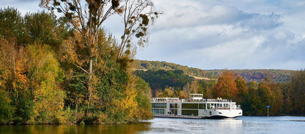 Longship Kadlin Seine River Autumn Trees France