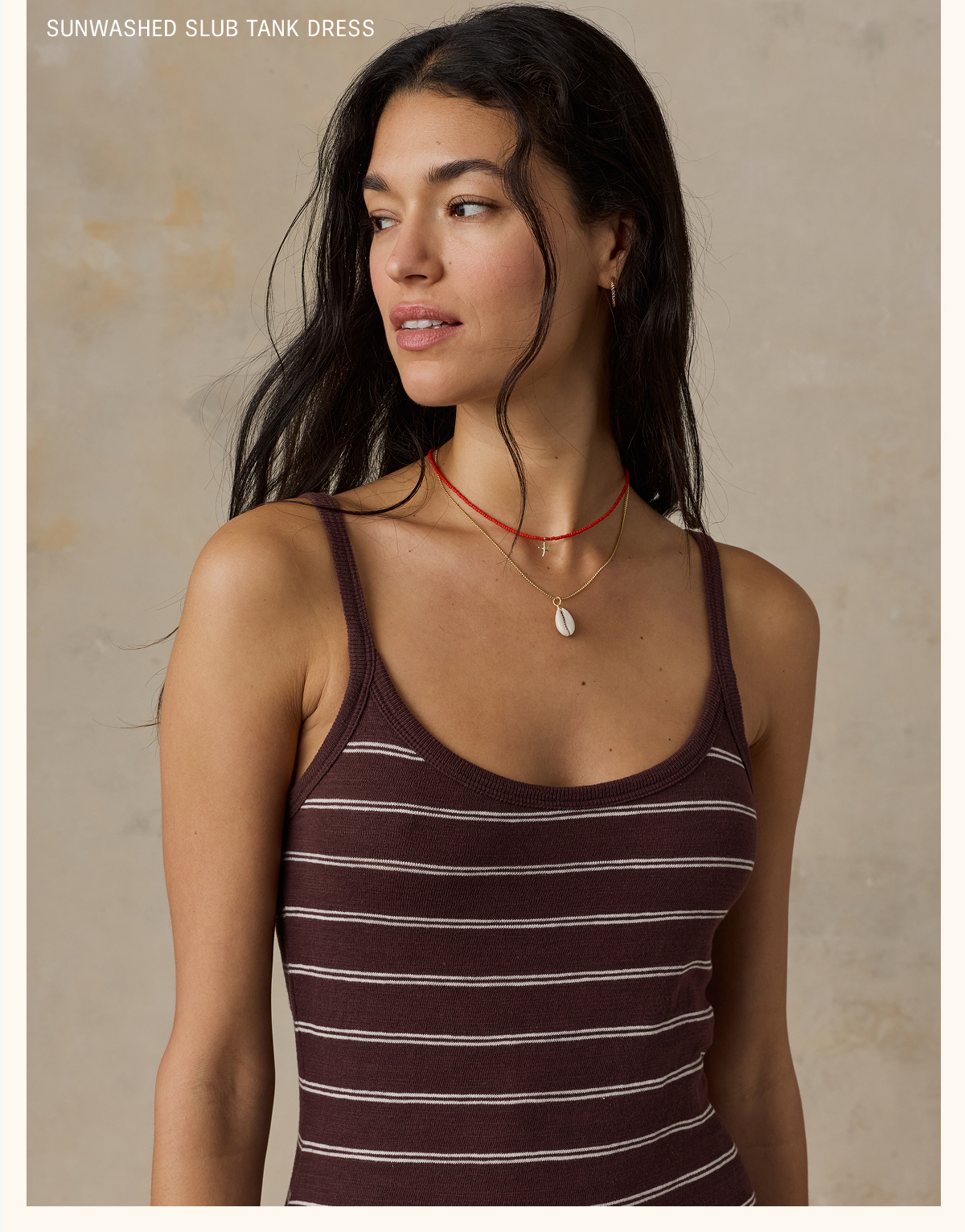 Sunwashed Slub Tank Dress