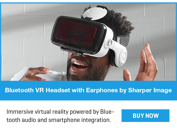 Bluetooth VR Headset with Earphones by Sharper Image