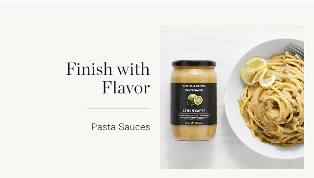 Finish with Flavor Pasta Sauces