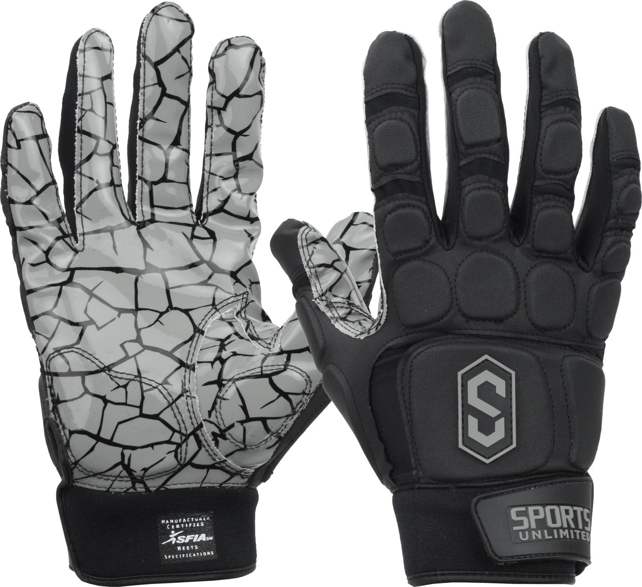 Image of Sports Unlimited Max Clash Padded Lineman Football Gloves
