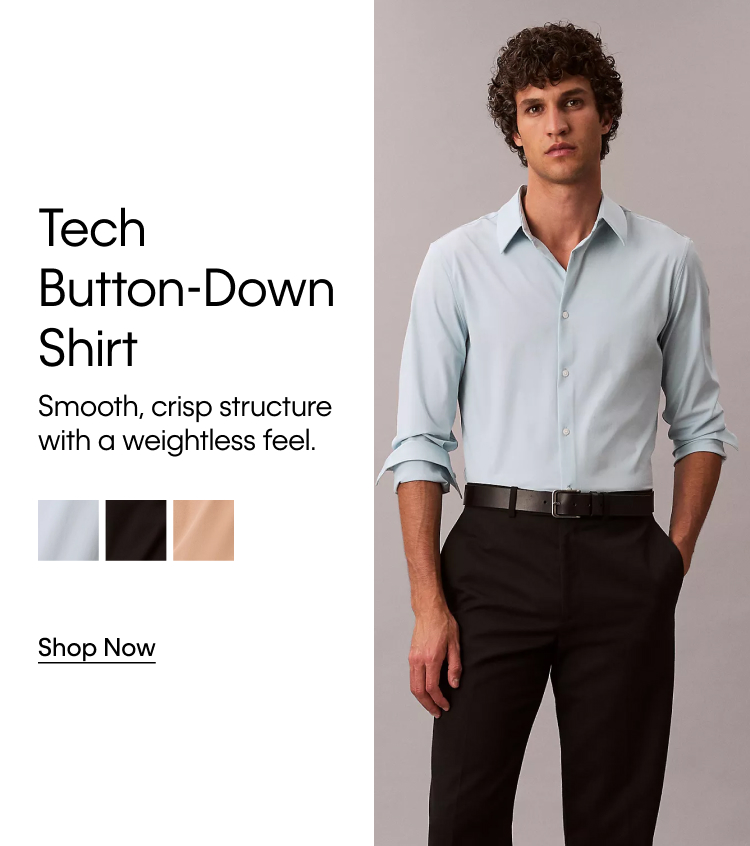 Tech Button-Down Shirt | Smooth, crisp structure with a weightless feel. | Shop Now