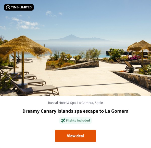 Dreamy Canary Islands spa escape to La Gomera