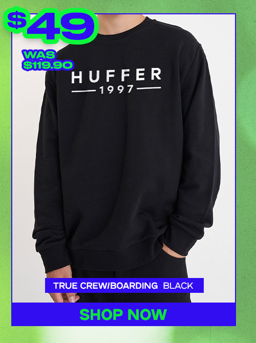 TRUE CREW/BOARDING PASS BLACK
