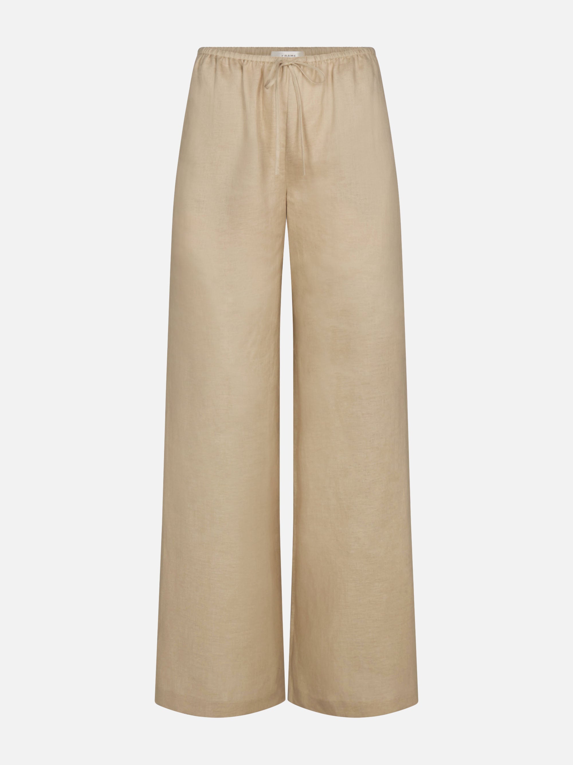 THE LINEN LOUNGE PANT IN FLAX