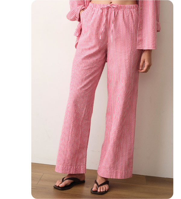 Josie Seersucker Drawstring Pant