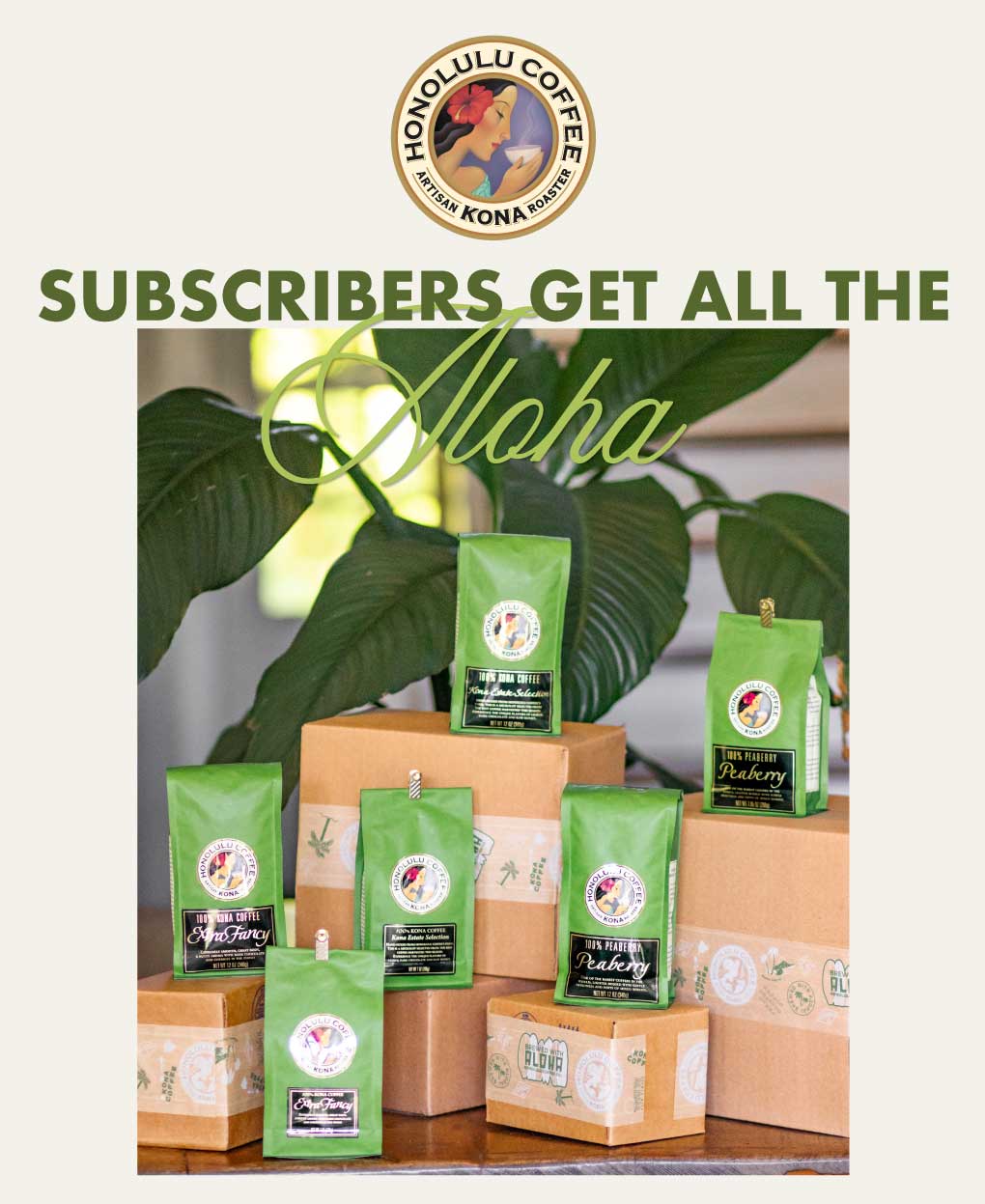 SUBSCRIBERS GET ALL THE ALOHA