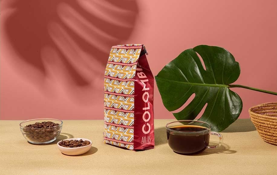 A rich, perfectly brewed cup of Atlas coffee ready to enjoy