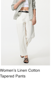 product11women0linen0cotton0tapered0pants