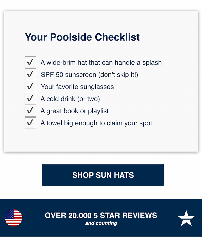 Your Poolside Checklist