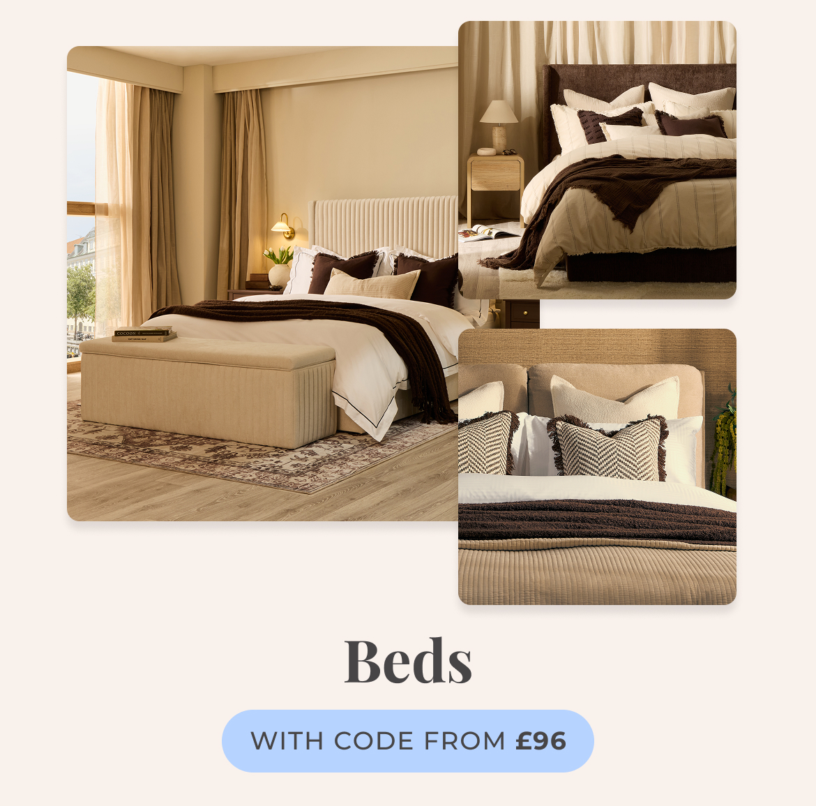 Beds with code from £96