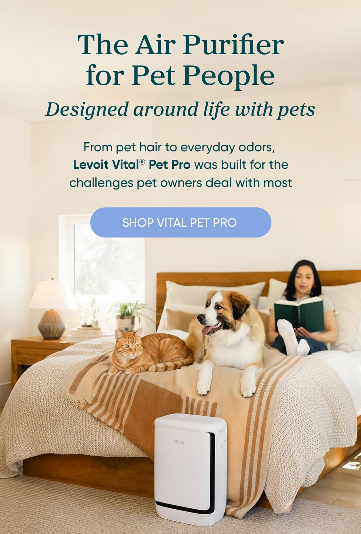 The Air Purifier for Pet People Designed Around Life With Pets