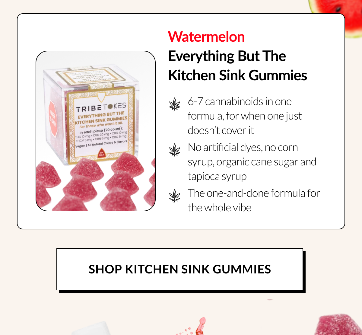 Watermelon Everything But The Kitchen Sink Gummies