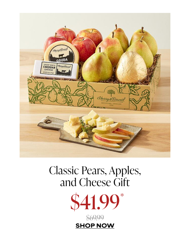 Classic Pears, Apples, and Cheese Gift