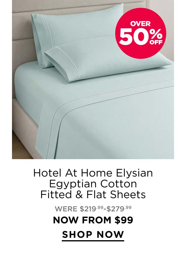 Hotel At Home Elysian Egyptian Cotton Fitted & Flat Sheets