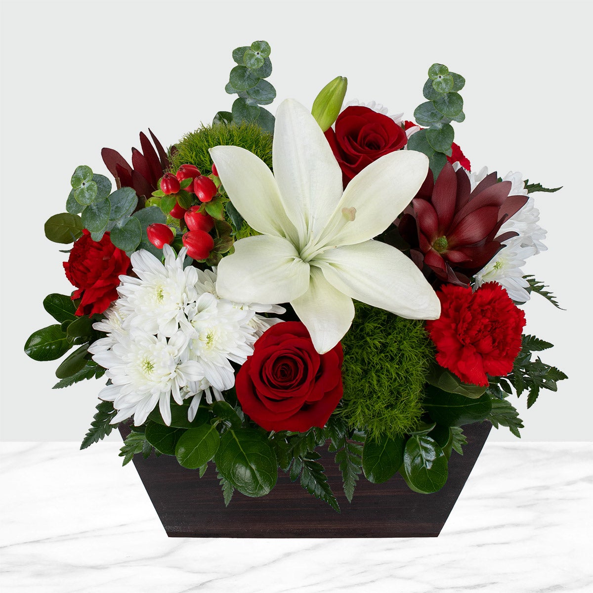 Snow Day Fresh Cut Floral Arrangement, 20-Stems