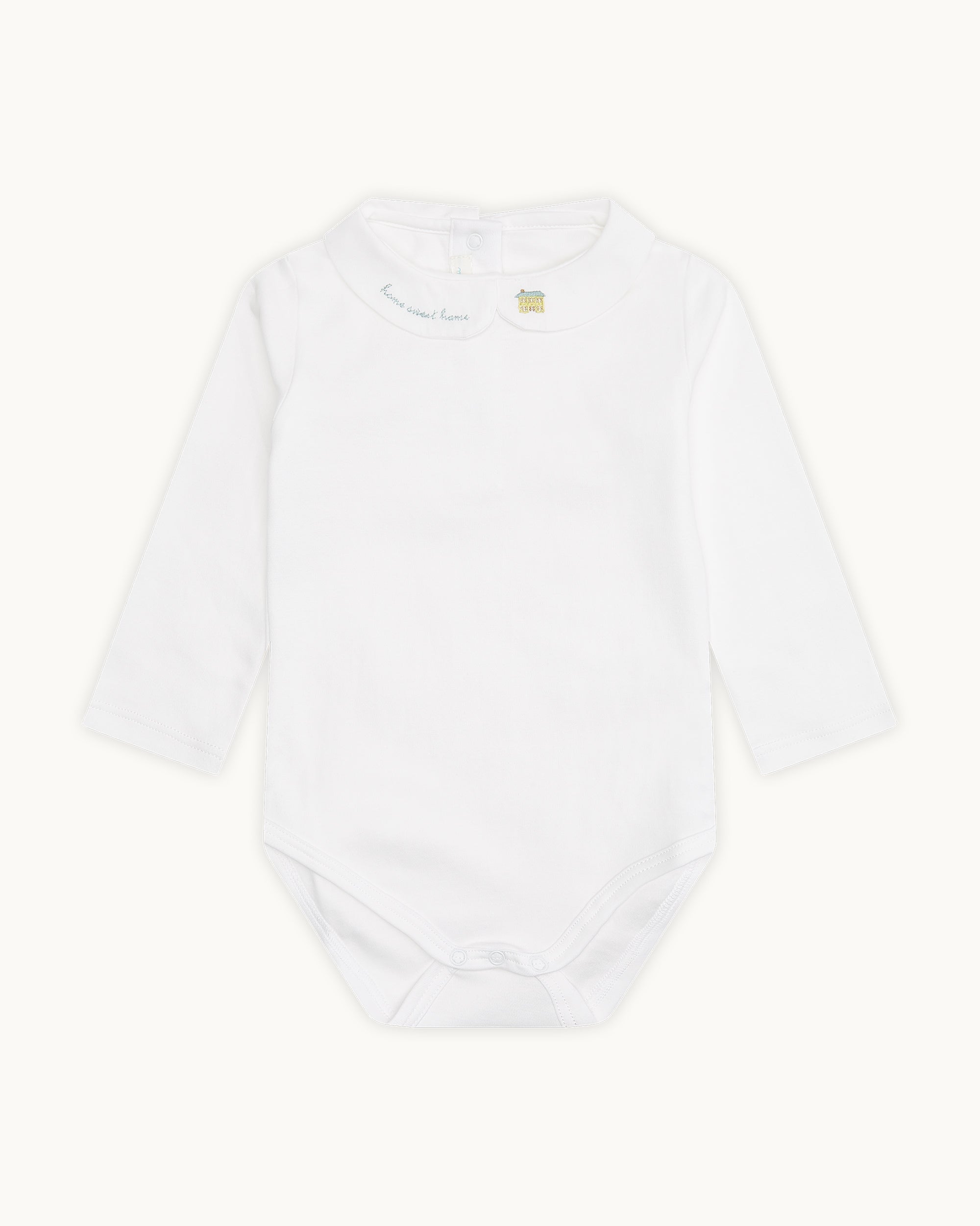 Image of Home Sweet Home Collar Onesie - Blue