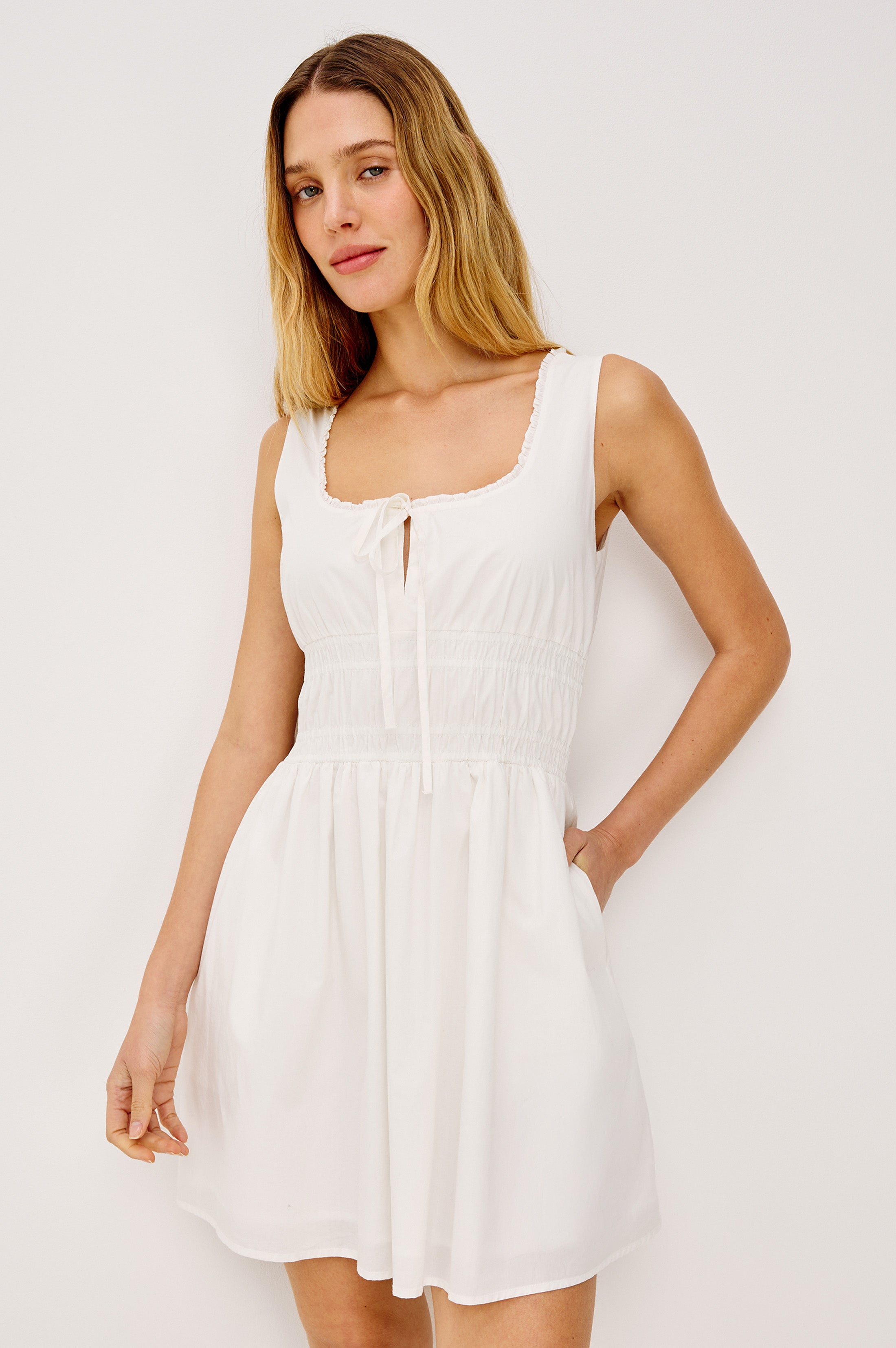 Image of COSETTE DRESS - WHITE