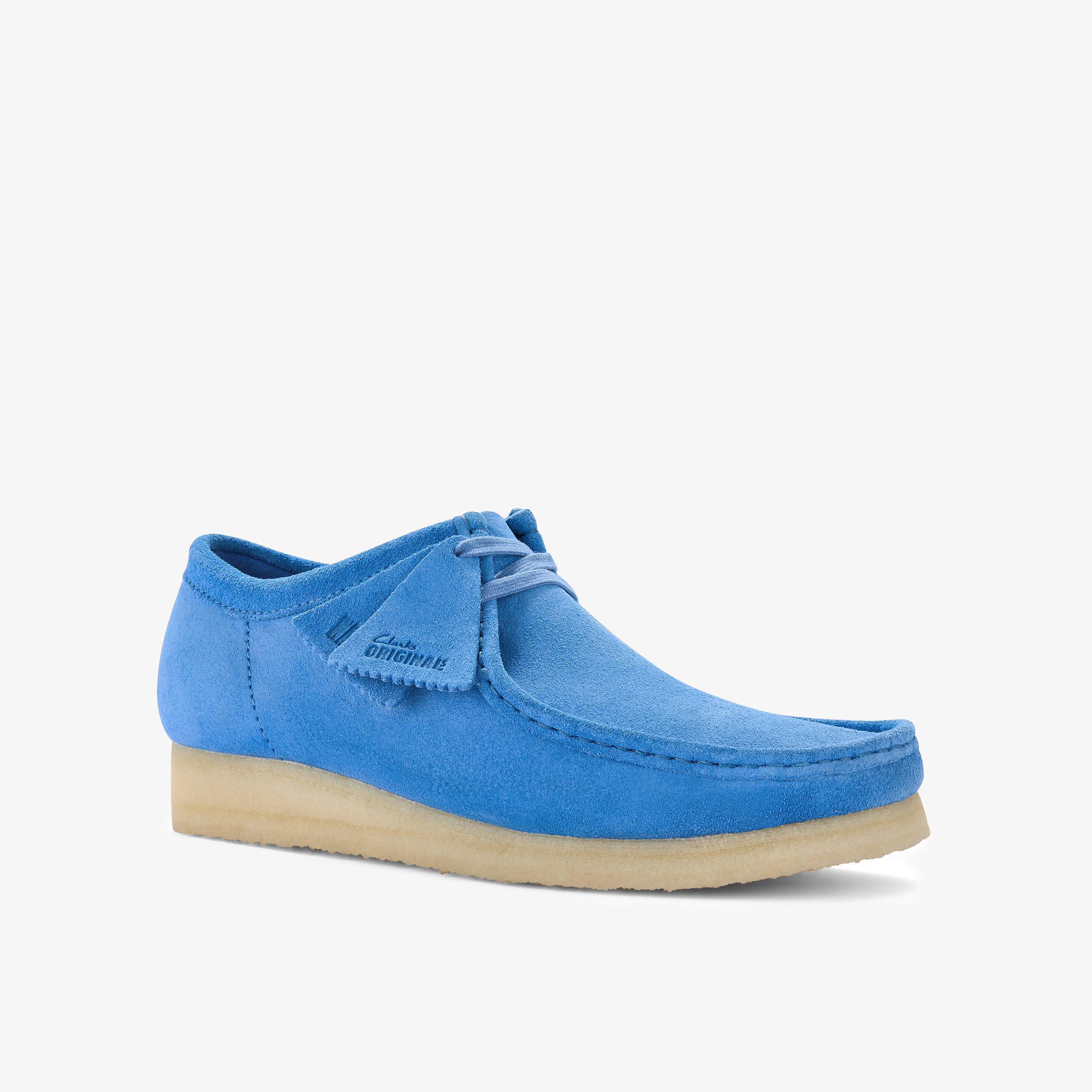 Shop Wallabee Blue Suede