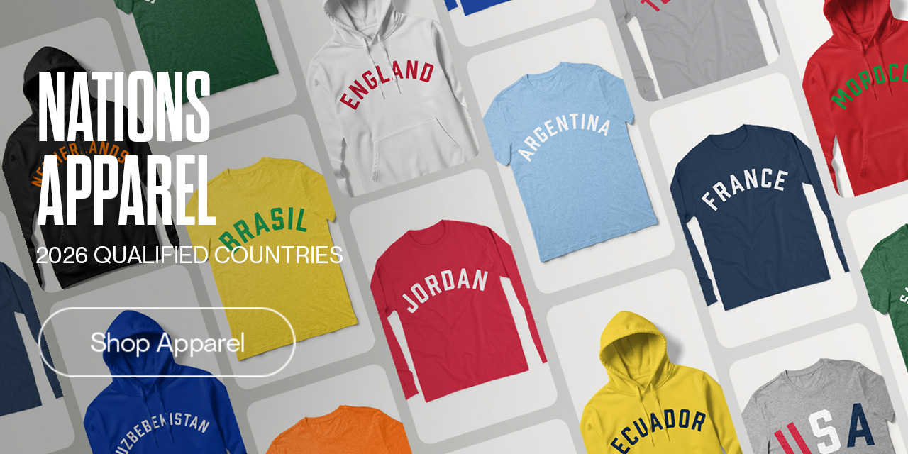 Shop 2026 Qualified Countries Nations Apparel