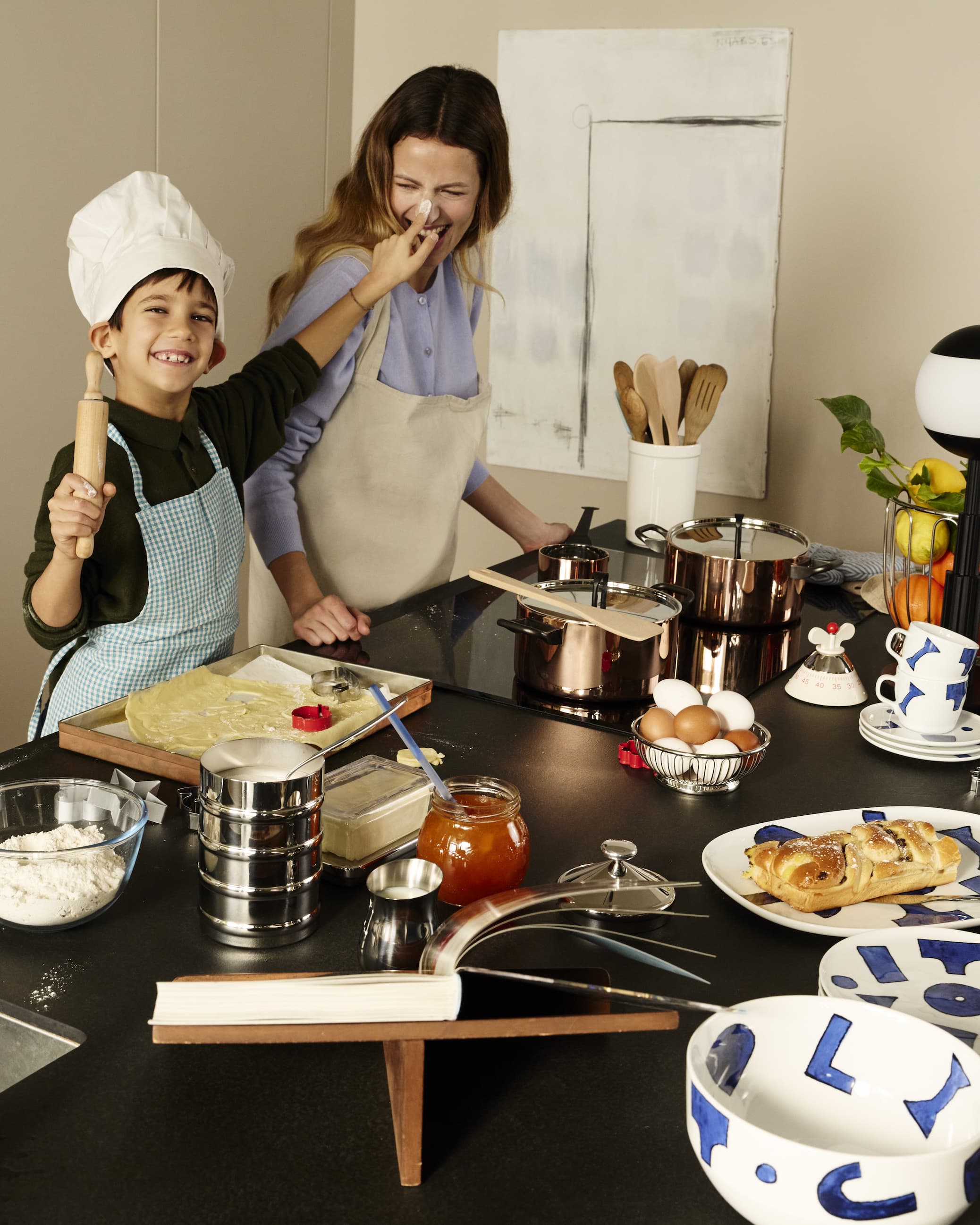 Alessi cookware in action — elegant Italian design for everyday cooking