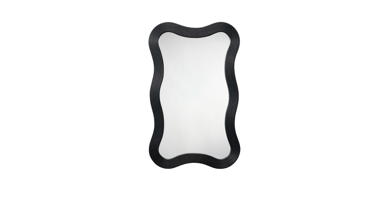 Image of Doro Wavy Bamboo Wall Mirror