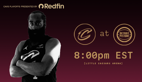 Cavs at Pistons. 8:00 PM at Little Caesars Arena