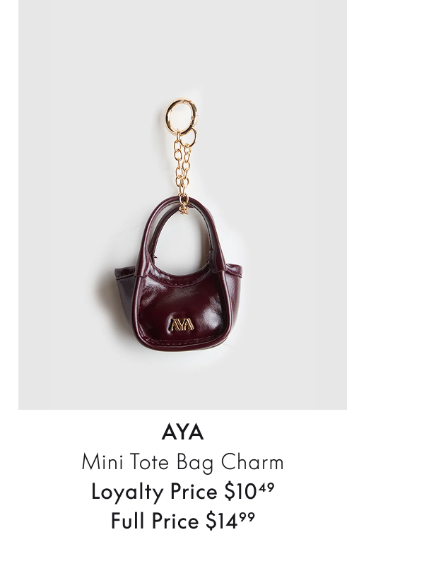 Mini Tote Bag Charm