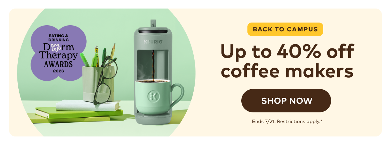 Up to 40% off brewers with code BREWREADY26