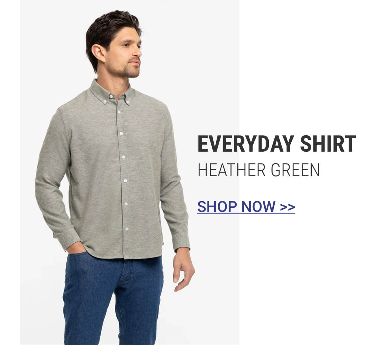 Heather Green Everyday Shirt