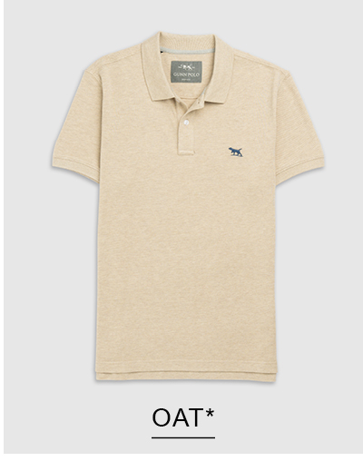 Shop The Gunn Sports Fit Polo, Oat online and instore at Rodd & Gunn